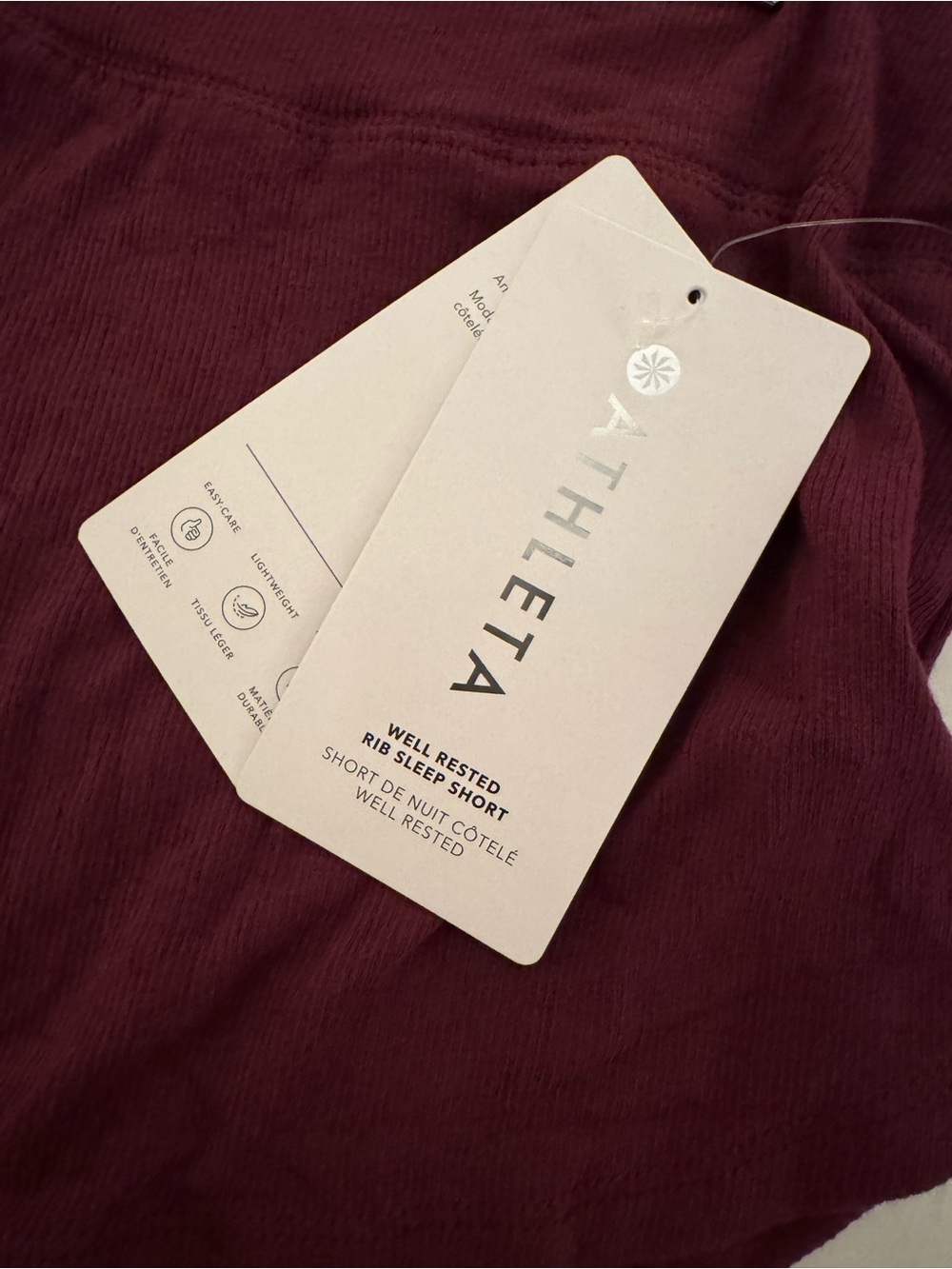 ATHLETA Well Rested Rib Sleep Short - Picture 4 of 4